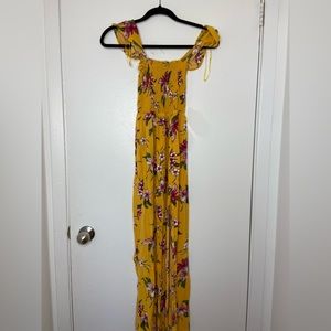 Yellow Floral Dress